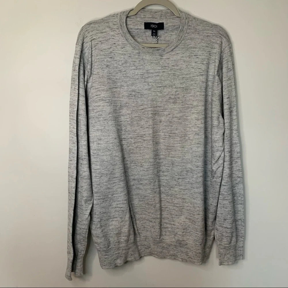 Men’s new 1901 gray knit pullover sweater size extra large XL